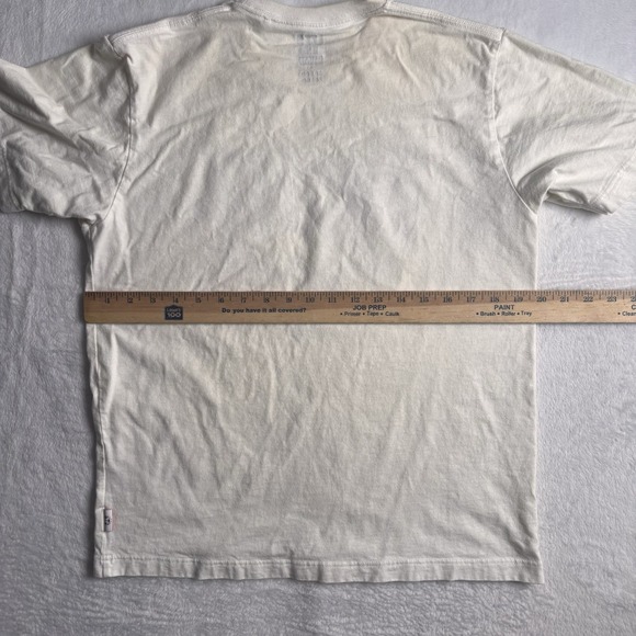 Uniqlo Marvel Comics Jason Polan Beige Short Sleeve Shirt Men's Medium - Picture 7 of 8